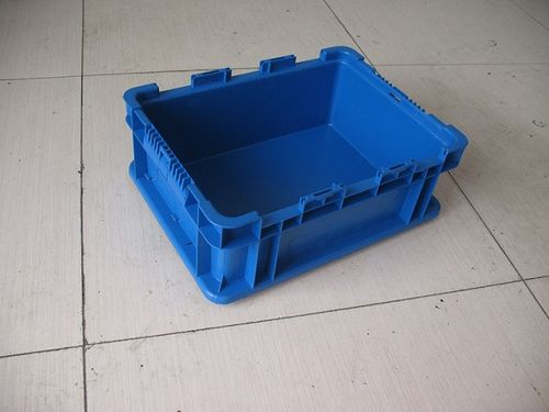 上海st-b蓝色塑料汽配物流箱厂家